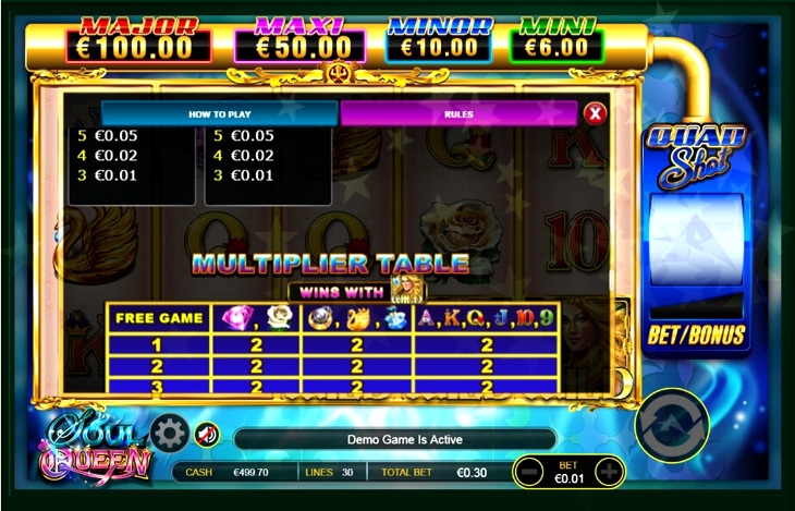 Soul Queen Quad Shot Slot